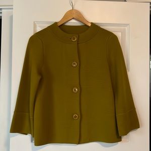 Olive J Crew cropped sweater jacket